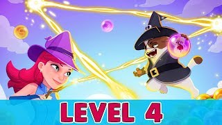 Bubble Witch 3 Saga Level 4 | (No Boosters)
