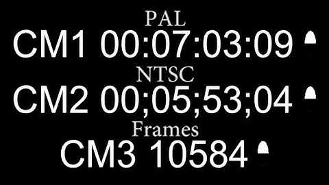 15 Min Timecode Pal NTSC Frames - Videoamt