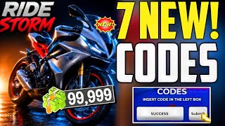 [NEW BIKES + EVENT]🔥UPDATE CODE⚠️RIDE STORM CODES 2026 - CODES FOR RIDE STORM 2026