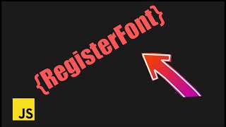 How to use registerFont Canvas