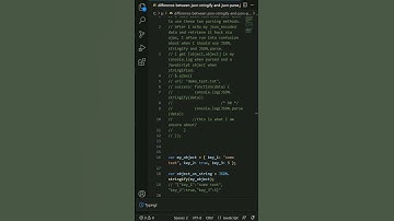 javascript - Difference between JSON.stringify and JSON.parse