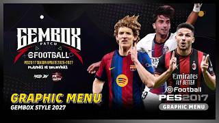 PES 2017 GEMBOX Style 2027 Graphic Menu — FR