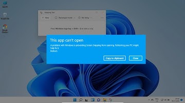 How To Fix Snipping Tool not Working in Windows 11 || A Problem With Windows is Preventing Screen
