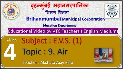 Class : 4th EVS  (1)  L 9. Air   by BMC VTC Teacher  Akshata Ajay Kale