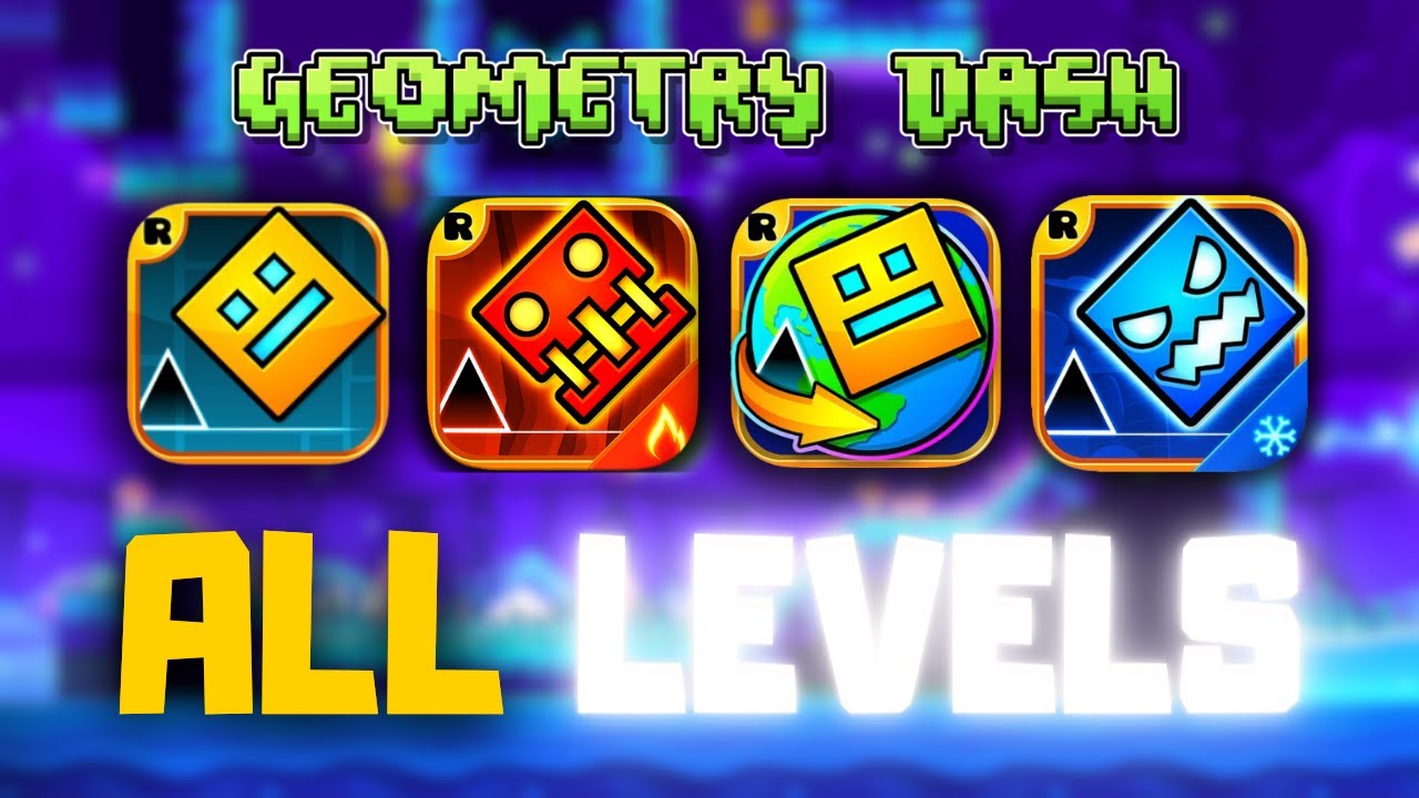 Playing geometry dash 2.2 ALL LEVELS Speedrun ! (All Coin) - YouTube