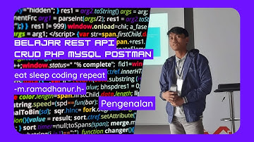 CARA MEMBUAT CRUD REST API PHP MYSQL | PENGENALAN