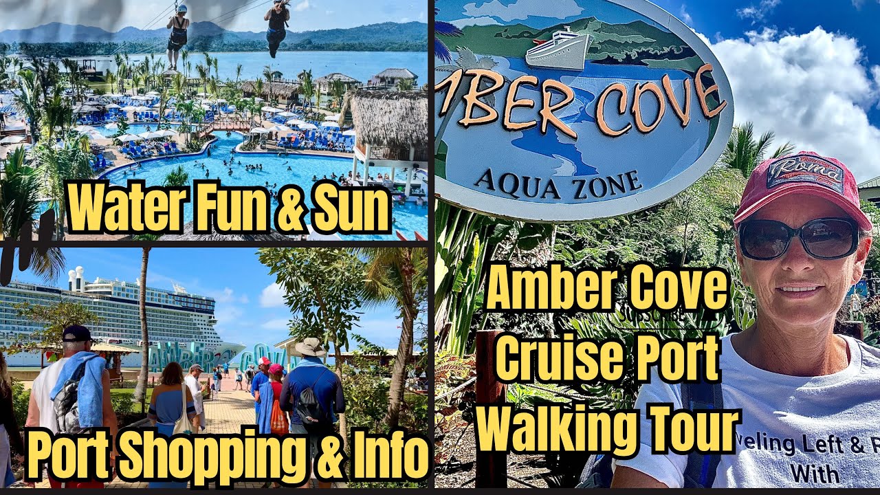 Discover the Magic of Amber Cove: Water Zone, Port Shopping, and More! Walking Tour
