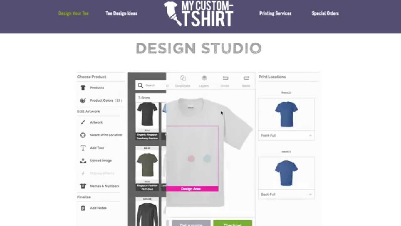 How To Design Your Own Custom Tshirt - YouTube