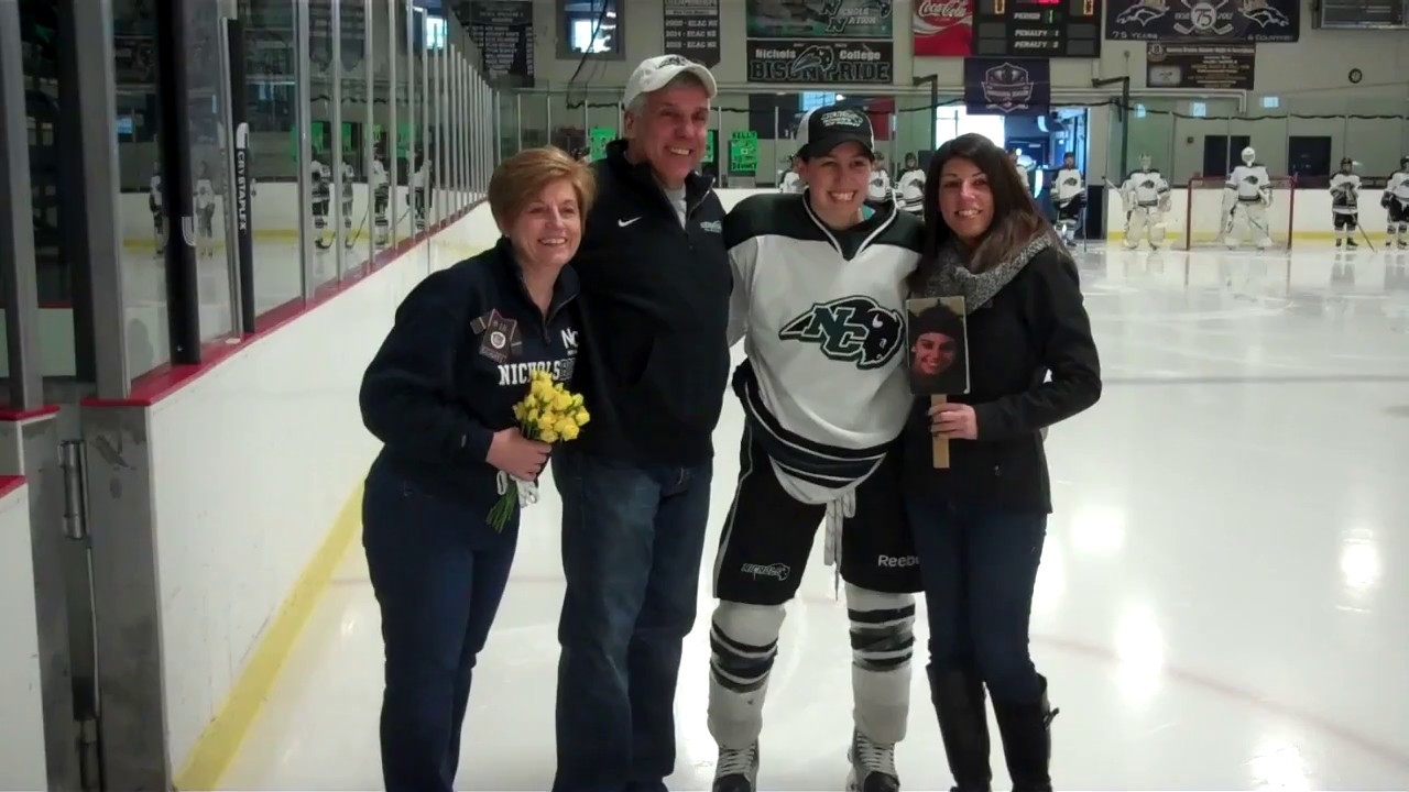 Nichols College women's ice hockey vs Castleton 21817 YouTube