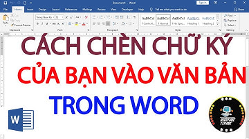 Cách chèn chữ ký tay vào trong word