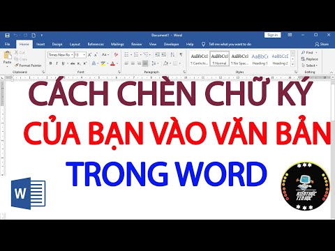 Video: Cách Thêm Chữ Ký điện Tử Vào Word