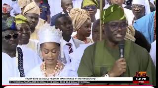 Installation Of Dr Mrs Olufunso Amosun As Yeye Moremi Oodua in Ile-Ife. Credit: NTA Newsline.