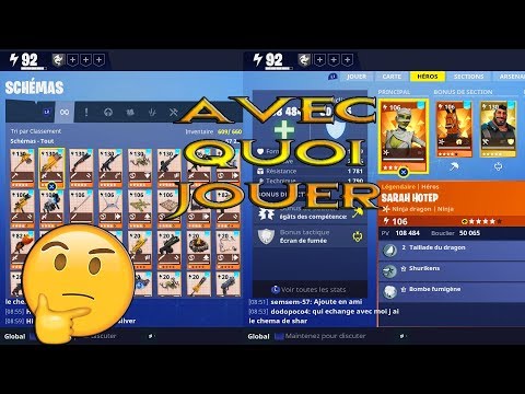 Mes Heros Schemas Fortnite Sauver Le Monde - 
