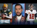 Bucs headed to Super Bowl; Brady achieved lead v Rodgers' Packers — Nick | NFL | FIRST THINGS FIRST