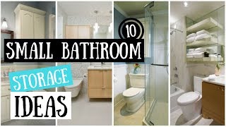 Small Bathroom Storage Ideas. For a space so tiny, a whole lot has to happen in the bathroom. And don