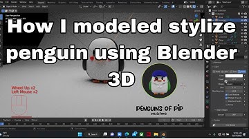 How to model a stylize Penguin using blender 3D.
