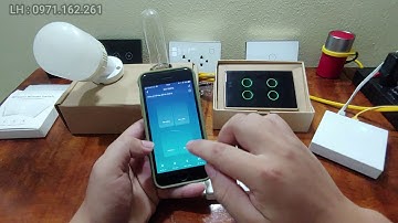 Công tắc ngữ cảnh Tuya Zigbee dán tường, dùng pin, điều khiển linh hoạt với 3 ngữ cảnh trên 1 nút