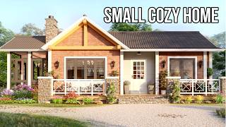Cozy Brick Cottage House | Beautiful 2 Bedroom Dream Home Tour