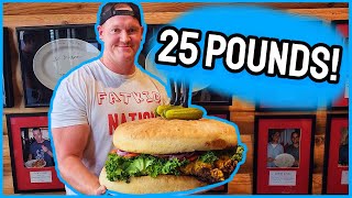 INSANE 25 POUND BURGER CHALLENGE AS SEEN ON MAN VS FOOD