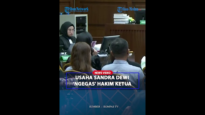 SANDRA DEWI Bantah Hakim Ketua saat Persidangan Saksi Harvey Moeis