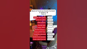 Best Al tools to create content in 2024 #aitools #aitool #zebracat #zebracatai #ai #ideas #content