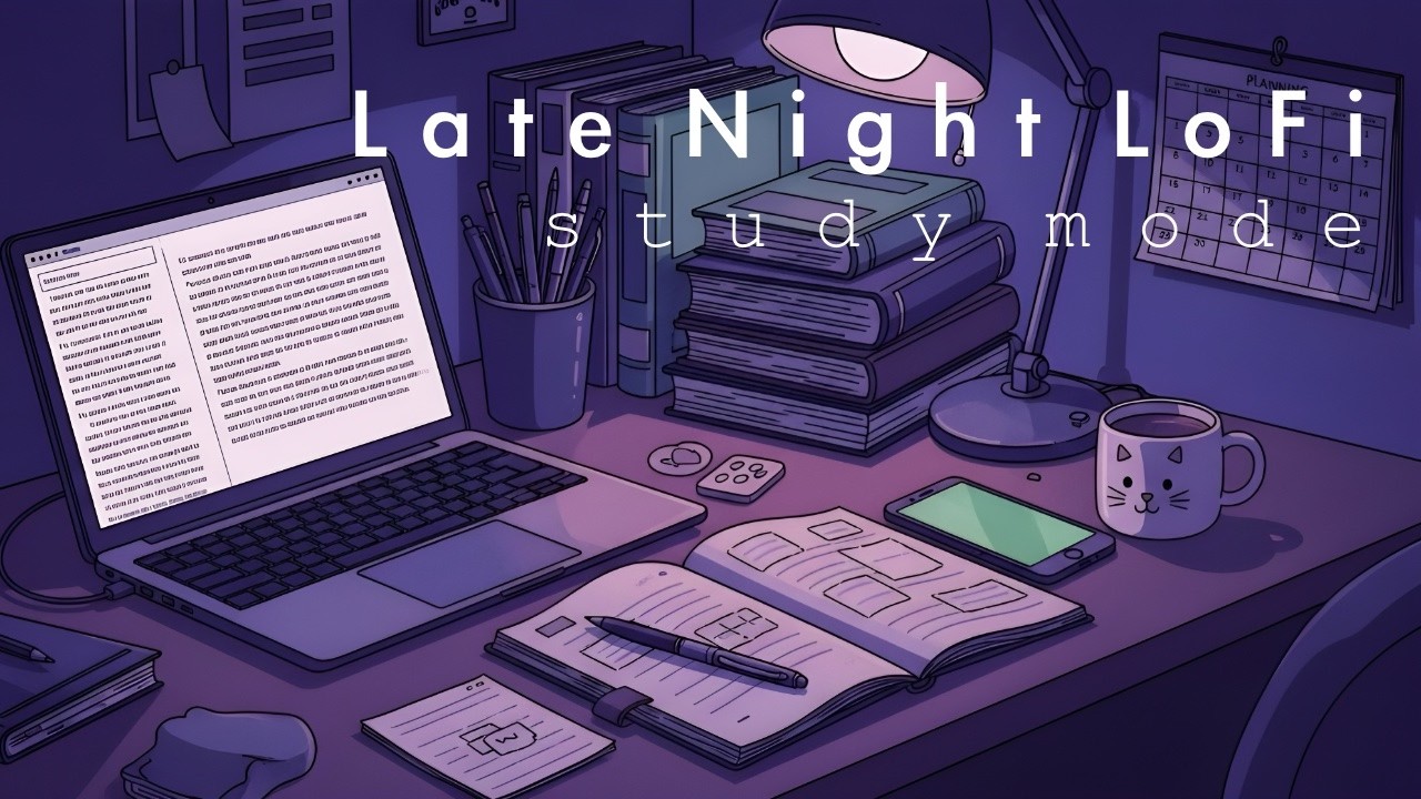 Late Night Chill Lofi 🌌 Beats for Midnight Study, Relax & Stress Relief 🌙