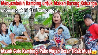 KEEPING THE PROMISE‼️KILLING A GOAT TO EAT WITH A LARGE FAMILY FROM THE VILLAGE