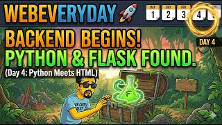 I FOUND PYTHON FLASK!!! | WEB EVERYDAY (Day 4)