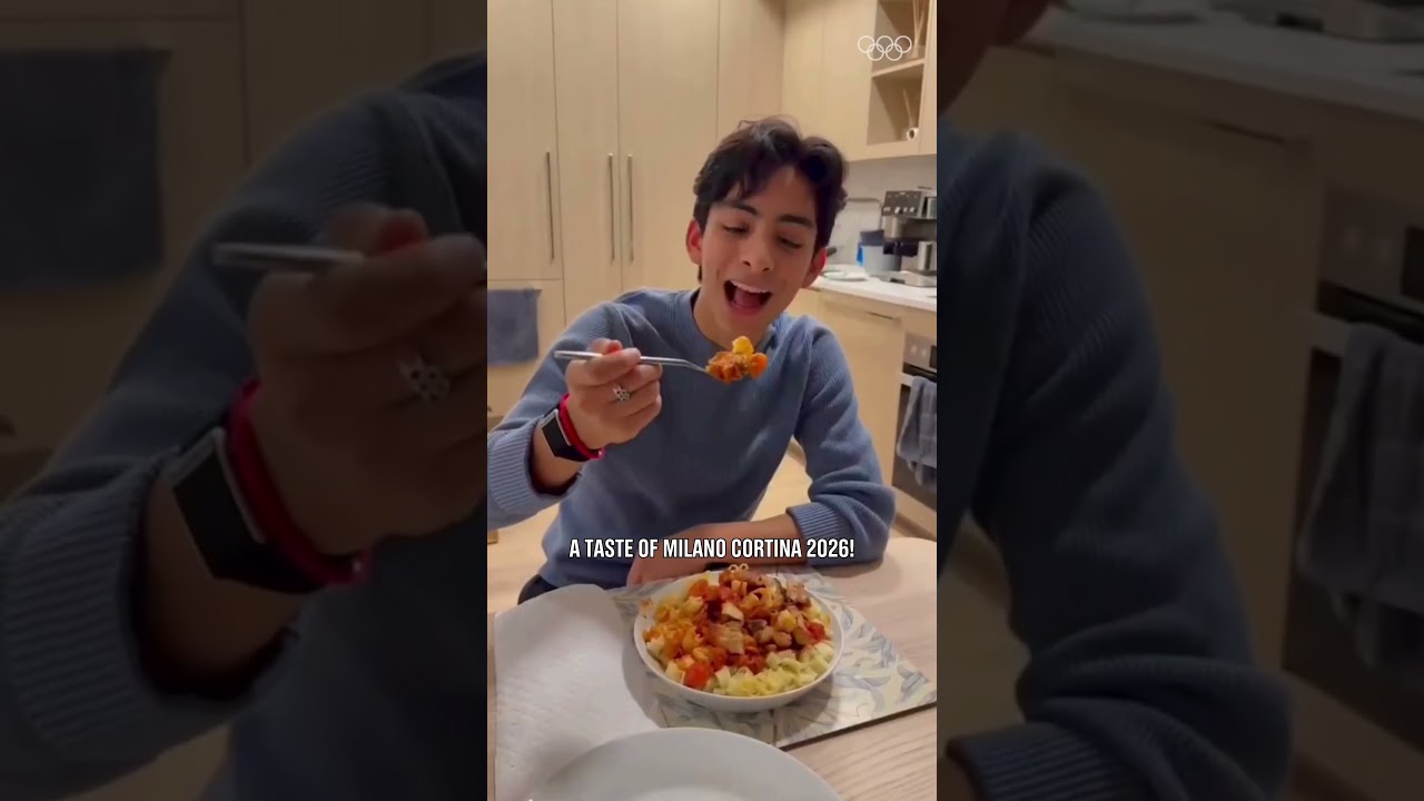 #MilanoCortina2026 is just a few pasta bites away! 🍝❤️  #Olympics
