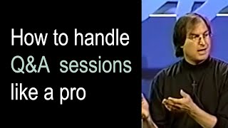 How to handle Q&A sessions like a pro
