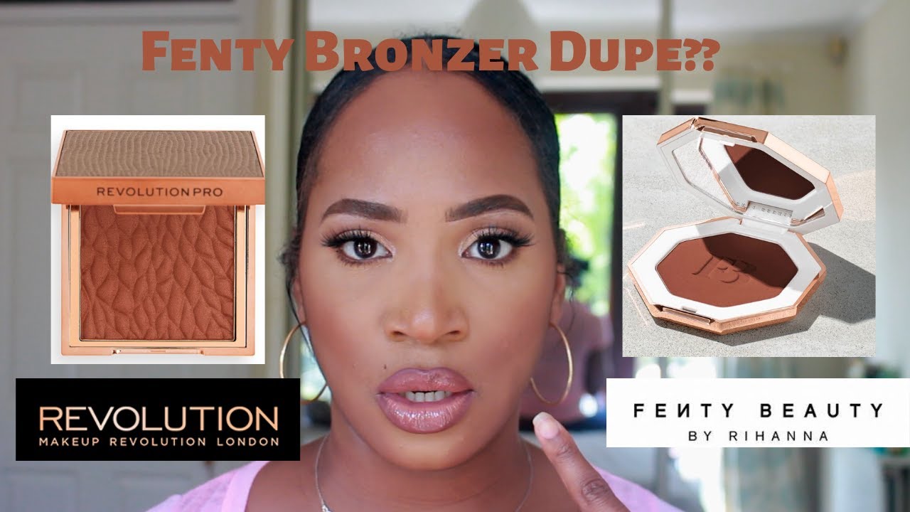 FENTY BEAUTY BRONZER DUPE?!! NEW MAKEUP REVOLUTION SCULPTING BRONZER