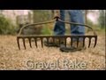 How to Use a Gravel Rake : Garden Tool Guides