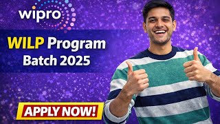 Wipro Hiring 2025 | Wipro WILP Program | Freshers Jobs | Apply Online