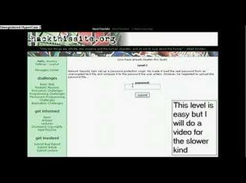 HTS Hack This Site.org Basic Challange Two Tutorial