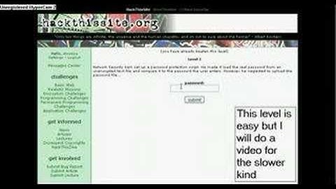 HTS Hack This Site.org Basic Challange Two Tutorial