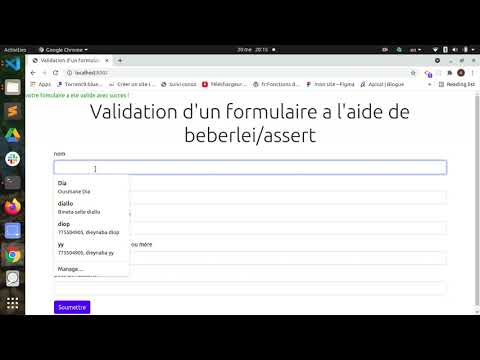 Validation d'un formulaire avec php à lùaide de beberlei/assert