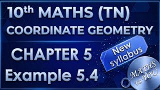 10th Std Maths Example 5.4 If points P(-1,-4)Q(b,c) and R(5,-1) are collinear, if 2b+c=4 find b,c