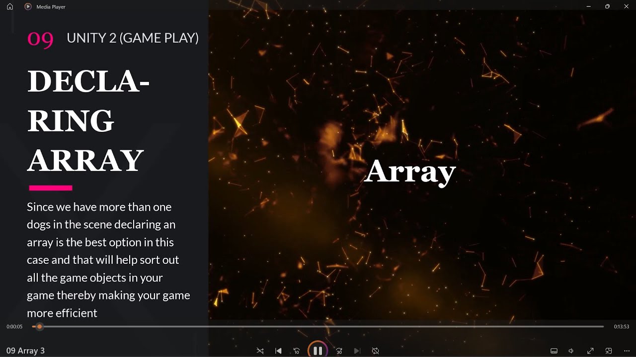 09 Array | Unit 2 (Game play) - YouTube