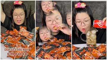 MUKBANG 60 CÁI CHÂN GÀ GIÒN RỤM SIÊU CÂY | HOÀNG LAM FOODIE