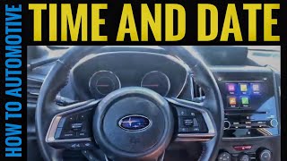 How to Reset the Time and Date on a 2017-2019 Subaru Impreza