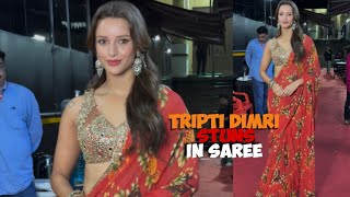 Tripti Dimri Steals The Spotlight With Her Saree Look On Kapil Sharma Show Set