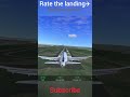 Smooth landing✈️ #shorts #airplane #viral #gaming #aviation #gamers #simulator #landing #flightsim