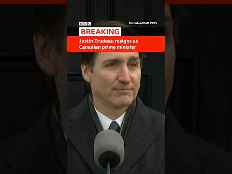 Justin Trudeau has resigned as Canadian prime minister. #JustinTrudeau #Shorts #BBCNews