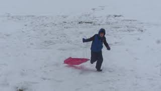 Ethan sledding Dec. 17, 2022