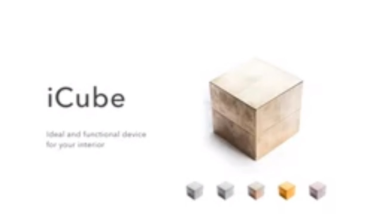 iCube - Ideal and functional device for your interior - YouTube