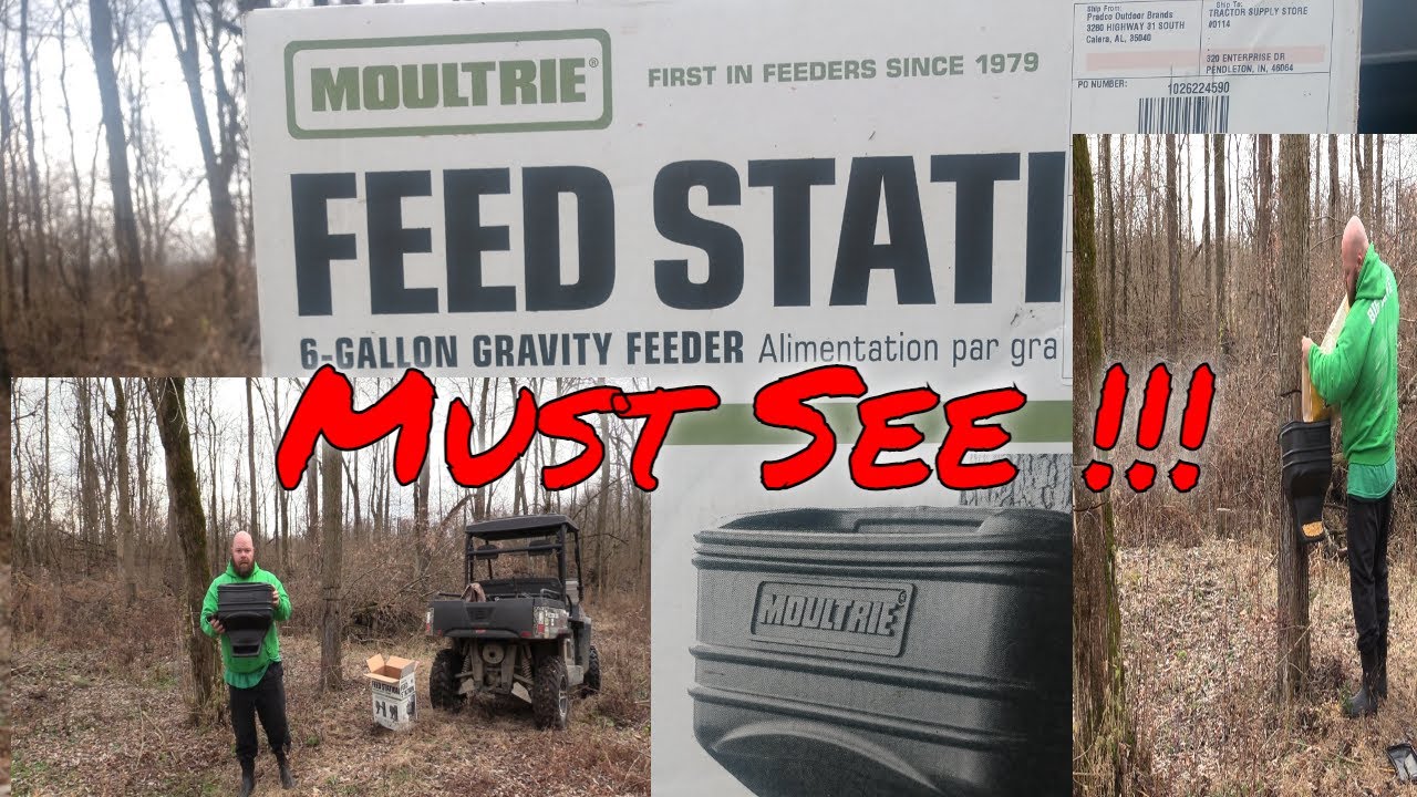 Moultrie 6 Gallon Gravity Deer Feeder Review. (Whitetail Deer Feeder.) 