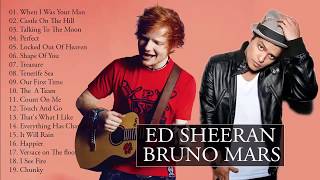 Ed Sheeran, Bruno Mars Grandes Éxitos Completo | Las Mejores Canciones De Ed Sheeran, Bruno Mars