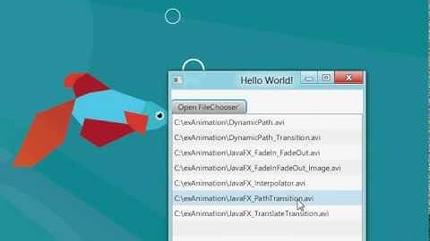 JavaFX 2.0 - FileChooser.showOpenMultipleDialog() and display the returned files in a ListView.