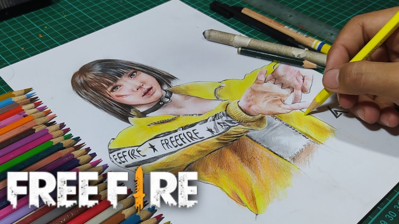 Cara Menggambar Karakter Free Fire KELYY AWAKENING YouTube