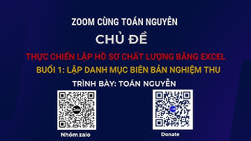 Zoom cùng Toán Nguyễn : Thực chiến lập Hồ sơ chất lượng bằng excel - buổi 01